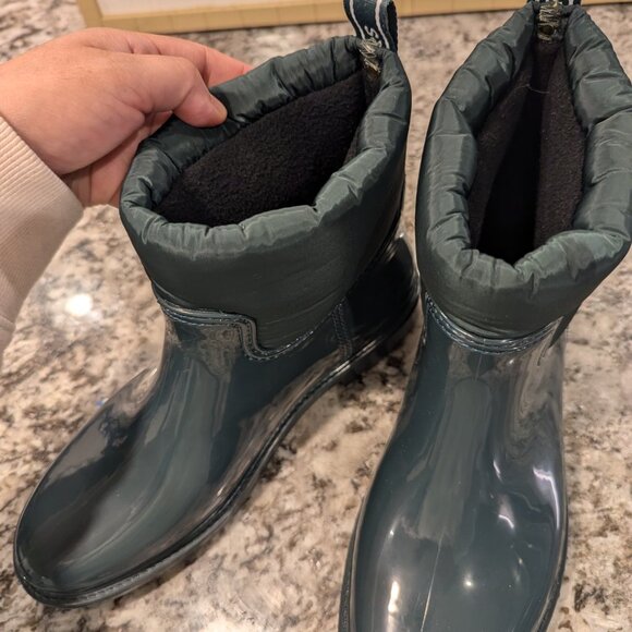 COPY - Michael Kors Blakely Rain Bootie Rubber  Racing Green SZ 8 - Picture 8 of 8